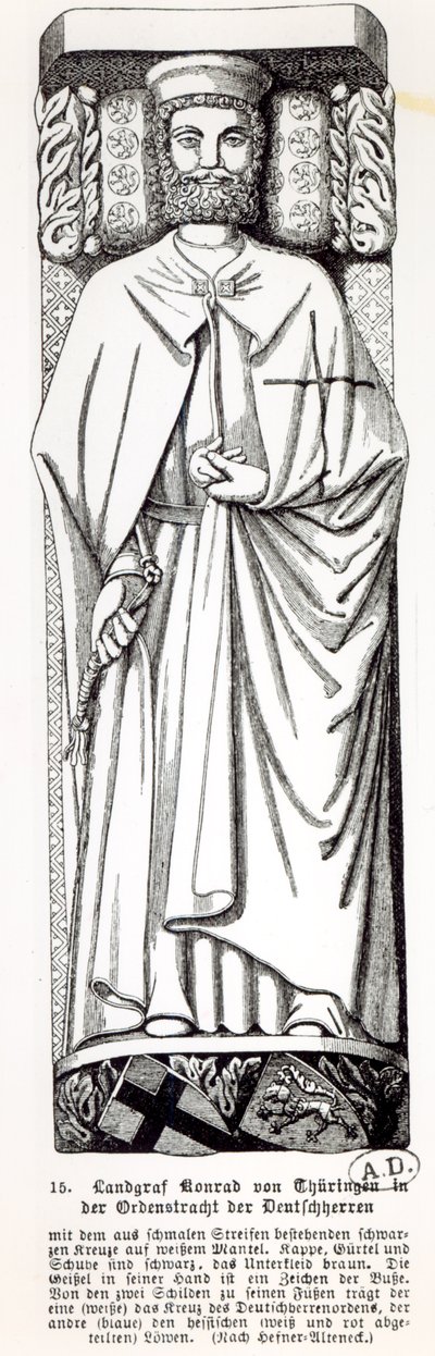 Konrad von Thüringen, Großmeister des Deutschen Ordens 1239-40 von German School